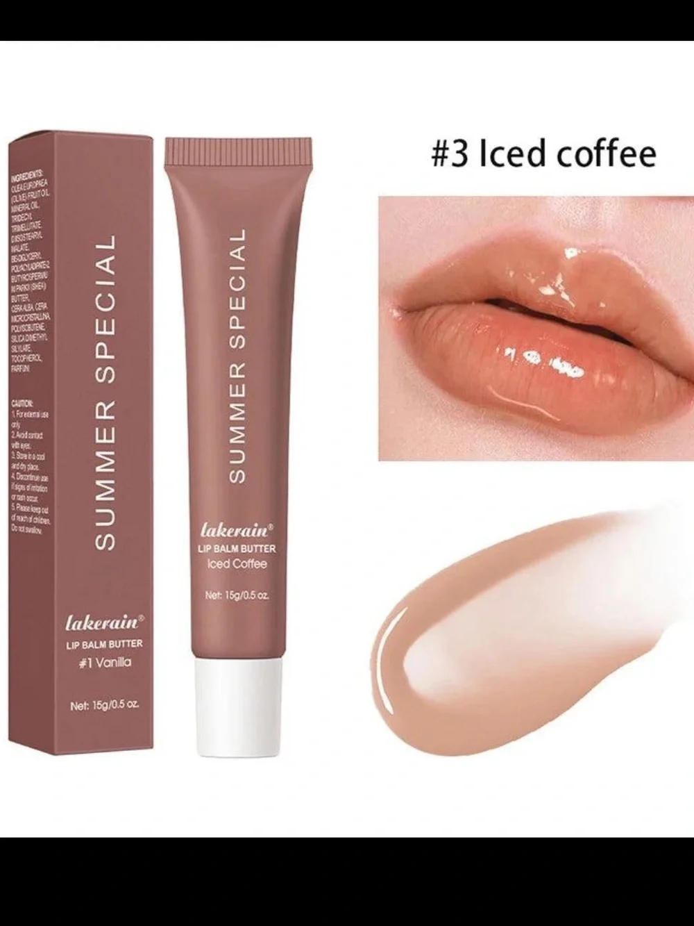 Lakerain Summer Special Lip Balm Butter – #3 Iced Coffee